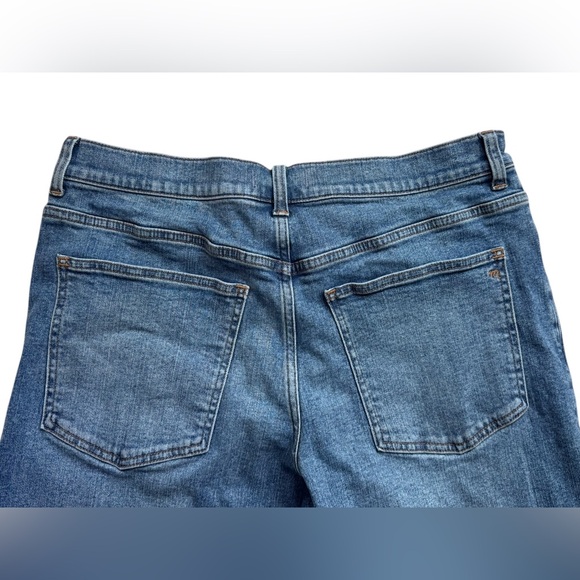 Madewell Women’s flared wide leg crop jeans size 32 blue denim high rise - Picture 6 of 6